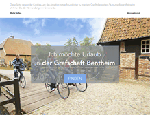 Tablet Screenshot of grafschaft-bentheim-tourismus.de